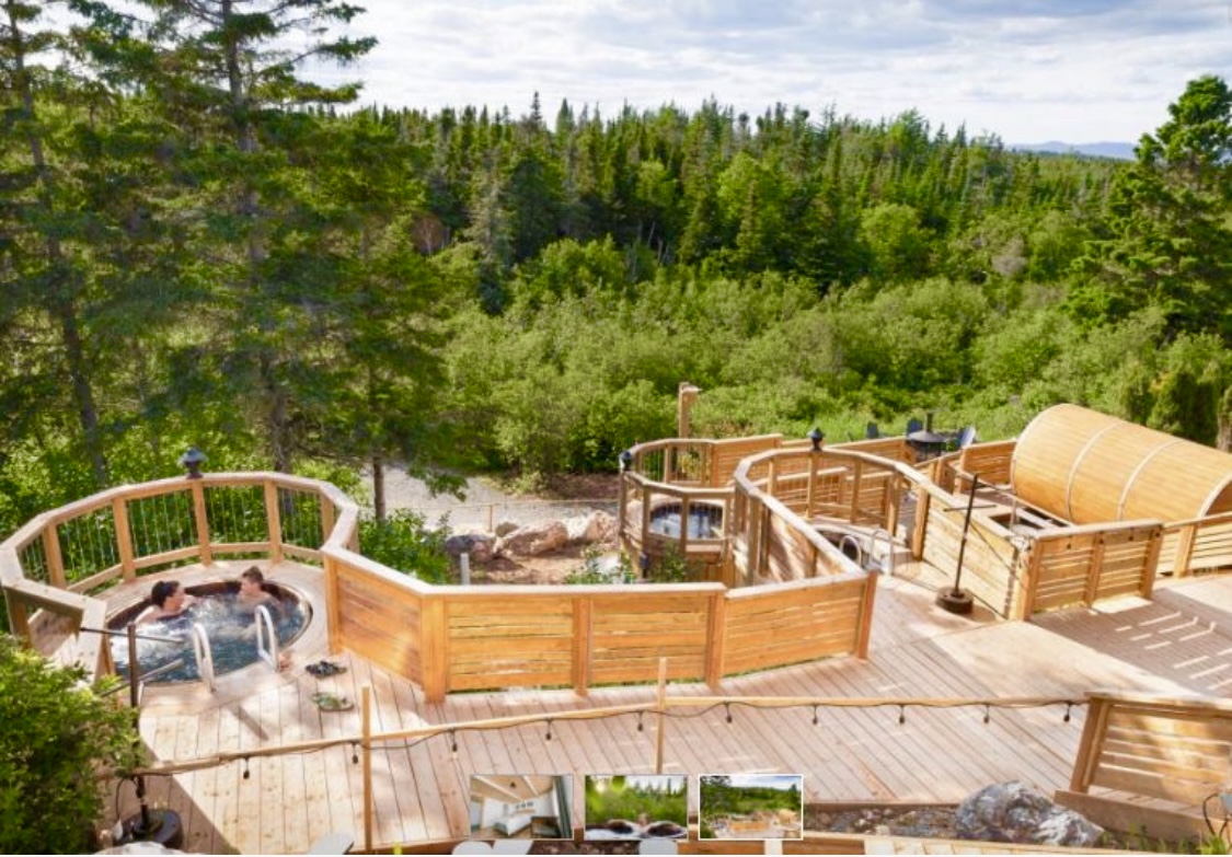 Un spa dans le vent à la Pointe-Saint-Pierre de Percé