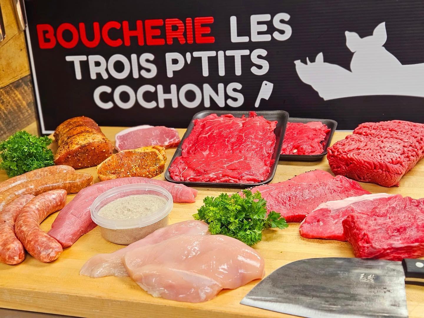 La Boucherie les trois p’tits cochons : qualité, variété et fraternité !