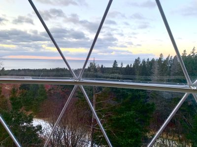 Domaine Renard de Percé : des magnifiques dômes géodésiques, disponibles à l’année